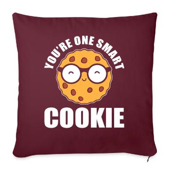 You're One Smart Cookie Spezialbäcker - Sofakissenbezug 45 x 45 cm - Burgunderrot - Vorne