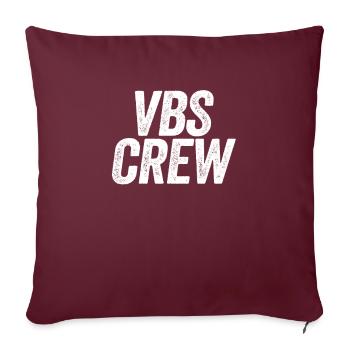 VBS Coloré Bible Vacances École Amour - Housse de coussin décorative 45 x 45 cm - bordeaux - Devant