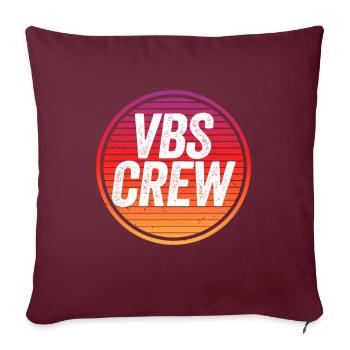 VBS Coloré Bible Vacances École Amour - Housse de coussin décorative 45 x 45 cm - bordeaux - Devant