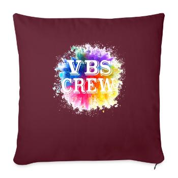 VBS Coloré Bible Vacances École Amour - Housse de coussin décorative 45 x 45 cm - bordeaux - Devant