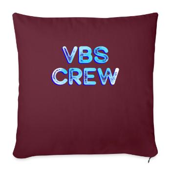 VBS Coloré Bible Vacances École Amour - Housse de coussin décorative 45 x 45 cm - bordeaux - Devant