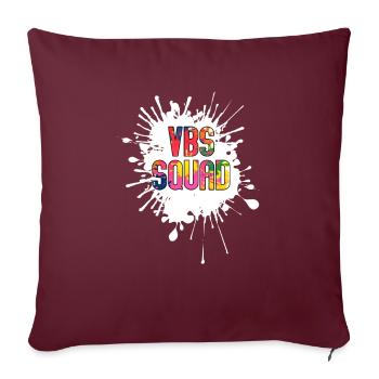 VBS Summer Love Squad Bible chrétienne - Housse de coussin décorative 45 x 45 cm - bordeaux - Devant