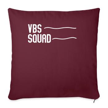 VBS Summer Love Squad Bible chrétienne - Housse de coussin décorative 45 x 45 cm - bordeaux - Devant