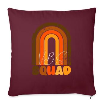 VBS Summer Love Squad Bible chrétienne - Housse de coussin décorative 45 x 45 cm - bordeaux - Devant