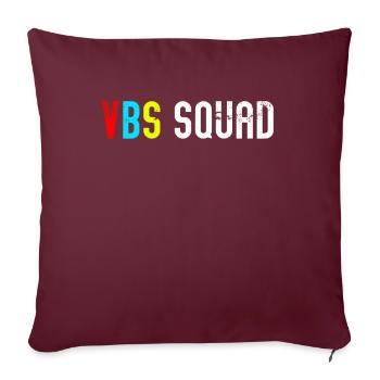 VBS Summer Love Squad Bible chrétienne - Housse de coussin décorative 45 x 45 cm - bordeaux - Devant
