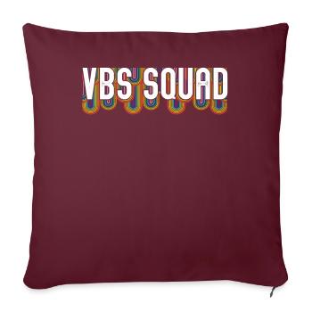 VBS Summer Love Squad Bible chrétienne - Housse de coussin décorative 45 x 45 cm - bordeaux - Devant