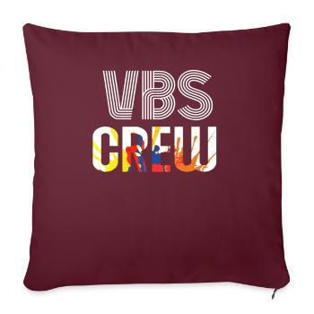 VBS Coloré Bible Vacances École Amour - Housse de coussin décorative 45 x 45 cm - bordeaux - Devant