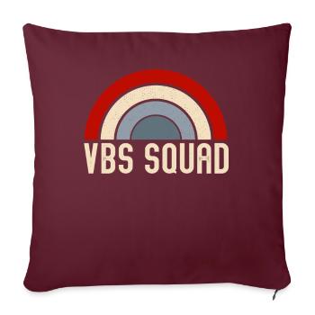 VBS Summer Love Squad Bible chrétienne - Housse de coussin décorative 45 x 45 cm - bordeaux - Devant