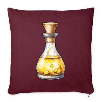 Ästhetisches Gaming Zaubertrank Design Ikonisch - Sofakissenbezug 45 x 45 cm - Burgunderrot - Vorne