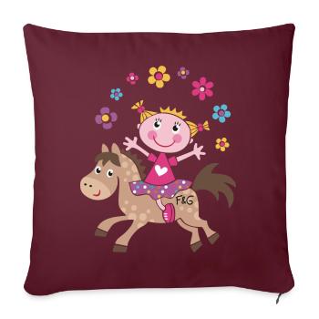 Juggle - Sofa pillowcase 17,3'' x 17,3'' (45 x 45 cm) - burgundy - Front
