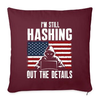 Expertise en cybersécurité des hackers éthiques - Housse de coussin décorative 45 x 45 cm - bordeaux - Devant