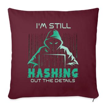 Expertise en cybersécurité des hackers éthiques - Housse de coussin décorative 45 x 45 cm - bordeaux - Devant