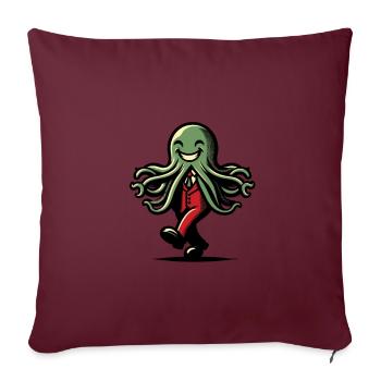Drôle Cthulhu Politicien Drôle Cthulhu - Housse de coussin décorative 45 x 45 cm - bordeaux - Devant