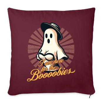 Costume d’Halloween Drôle Fantômes Dire - Housse de coussin décorative 45 x 45 cm - bordeaux - Devant