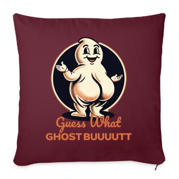 Costume d’Halloween Fantômes Butt Drôle Fantômes - Housse de coussin décorative 45 x 45 cm - bordeaux - Devant
