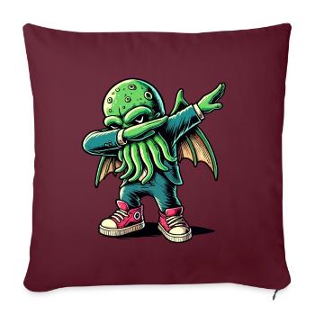 Lustiger Dabbender Cthulhu Dabbing Design - Sofakissenbezug 45 x 45 cm - Burgunderrot - Vorne