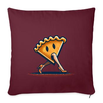 Citrouille Pie Ghoul Délicieux Design d’Halloween - Housse de coussin décorative 45 x 45 cm - bordeaux - Devant