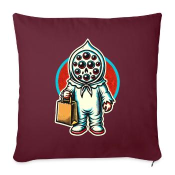 Gespenstische Party Trick Or Treat - Sofakissenbezug 45 x 45 cm - Burgunderrot - Vorne