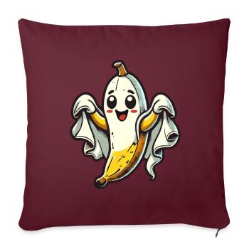 Lustige Geister Banane Boonana Gespenstische Party - Sofakissenbezug 45 x 45 cm - Burgunderrot - Vorne