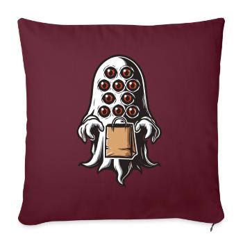 Gespenstische Party Lustiges Halloween Streetwear - Sofakissenbezug 45 x 45 cm - Burgunderrot - Vorne