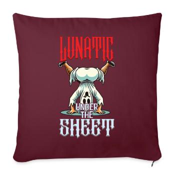 Drôle Ghost Design Humoristique Sarcastique - Housse de coussin décorative 45 x 45 cm - bordeaux - Devant