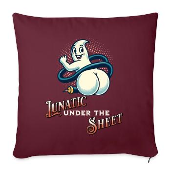 Ghost Shows Butt Drôle Dicton Design - Housse de coussin décorative 45 x 45 cm - bordeaux - Devant
