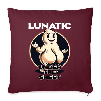 Drôle Ghost Design Humoristique Sarcastique - Housse de coussin décorative 45 x 45 cm - bordeaux - Devant