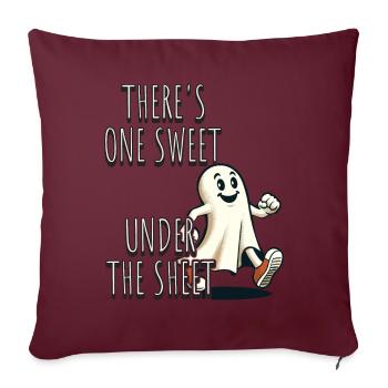 Drôle de fantôme déguisement Tenue d’Halloween - Housse de coussin décorative 45 x 45 cm - bordeaux - Devant