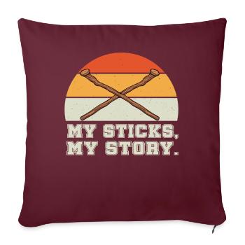 Arnis Eskrima Kali Filipino Martial - Housse de coussin décorative 45 x 45 cm - bordeaux - Devant