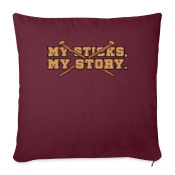 Arnis Eskrima Kali Filipino Martial - Housse de coussin décorative 45 x 45 cm - bordeaux - Devant