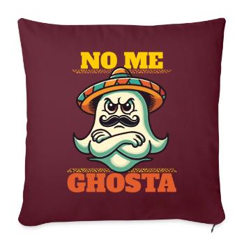 unMexican Ghost Drôle de jeu de mots - Housse de coussin décorative 45 x 45 cm - bordeaux - Devant