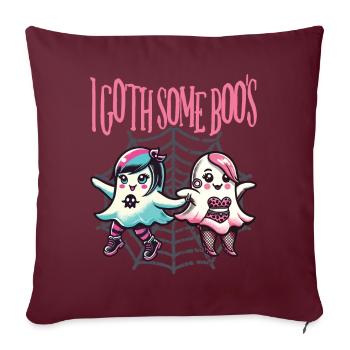 Halloween Goth Girl I Goth Some Boo’s - Housse de coussin décorative 45 x 45 cm - bordeaux - Devant