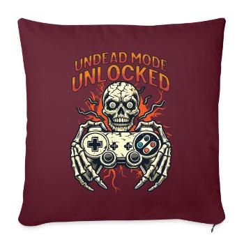 Zombie Gaming Controller Entfesselter Untoter - Sofakissenbezug 45 x 45 cm - Burgunderrot - Vorne