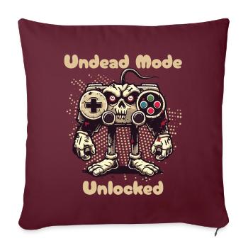 Zombie Gaming Controller Modus Entfesselt - Sofakissenbezug 45 x 45 cm - Burgunderrot - Vorne