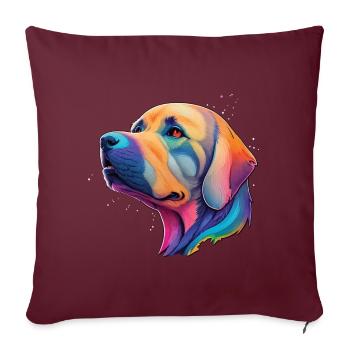 Golden Retriever Chien Race Chiens Chien de compagnie - Housse de coussin décorative 45 x 45 cm - bordeaux - Devant