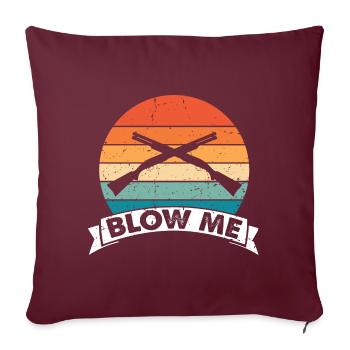 Chasse au canard Chasse au canard Chasseur de canard Chasseur de canard Conception - Housse de coussin décorative 45 x 45 cm - bordeaux - Devant
