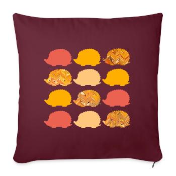 12 igel e 266 - Sofakissenbezug 45 x 45 cm - Burgunderrot - Vorne