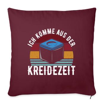 Pool Billard - Sofakissenbezug 45 x 45 cm - Burgunderrot - Vorne