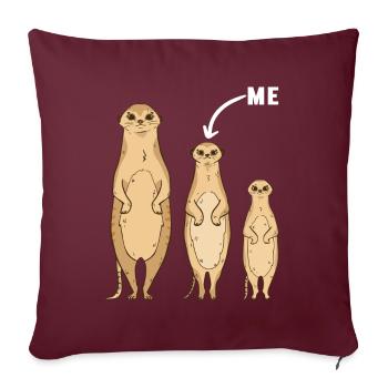 Enfants du milieu Frères et sœurs du milieu - Housse de coussin décorative 45 x 45 cm - bordeaux - Devant