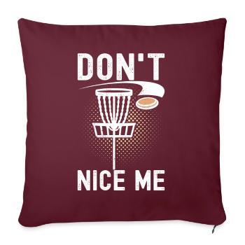 Disc Golf Disc Golfeur - Housse de coussin décorative 45 x 45 cm - bordeaux - Devant