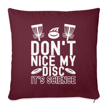 Disc Golf Disc Golfeur - Housse de coussin décorative 45 x 45 cm - bordeaux - Devant