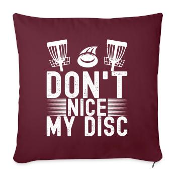 Disc Golf Disc Golfeur - Housse de coussin décorative 45 x 45 cm - bordeaux - Devant