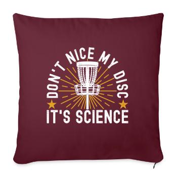 Disc Golf Disc Golfeur - Housse de coussin décorative 45 x 45 cm - bordeaux - Devant