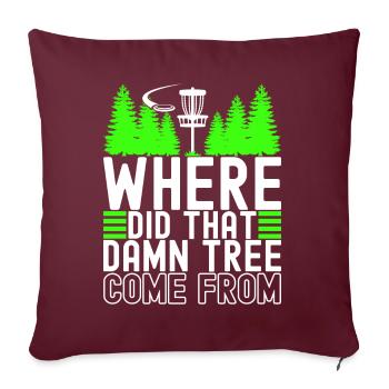 Disc Golf Disc Golfeur - Housse de coussin décorative 45 x 45 cm - bordeaux - Devant