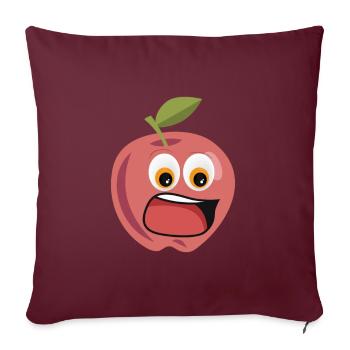 Apfel Kostüm - Sofakissenbezug 45 x 45 cm - Burgunderrot - Vorne