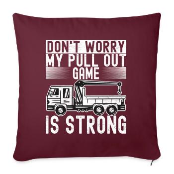 Service de remorquage de dépanneuse - Housse de coussin décorative 45 x 45 cm - bordeaux - Devant