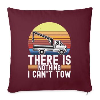 Service de remorquage de dépanneuse - Housse de coussin décorative 45 x 45 cm - bordeaux - Devant