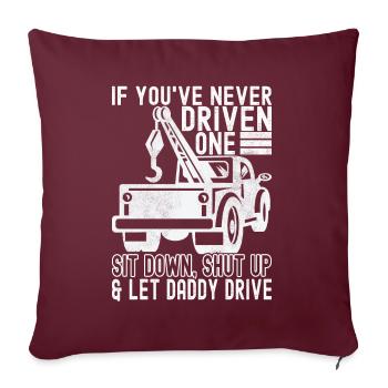 Service de remorquage de dépanneuse - Housse de coussin décorative 45 x 45 cm - bordeaux - Devant