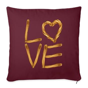 Churros - Housse de coussin décorative 45 x 45 cm - bordeaux - Devant