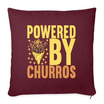 Churros - Housse de coussin décorative 45 x 45 cm - bordeaux - Devant